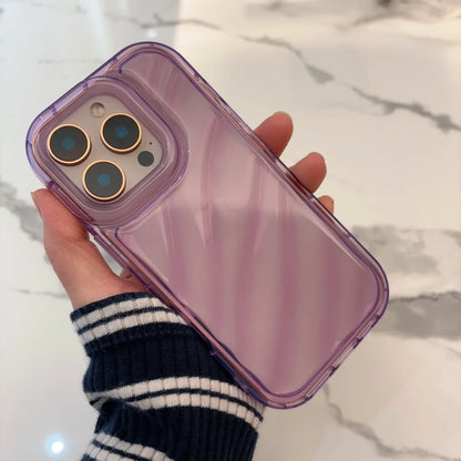 Transparent Candy Wavy Soft Phone Case