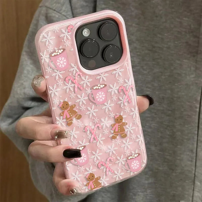 Snowflake Gingerbread Man Phone Case