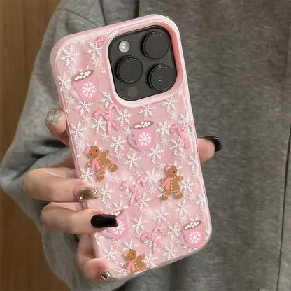Snowflake Gingerbread Man Phone Case