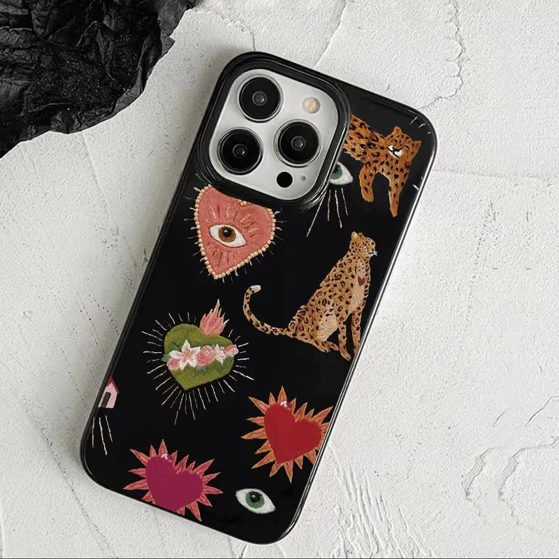 Luminous Graffiti Love Phone Case