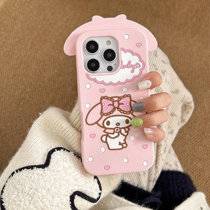 Pink Kawaii Melody Cartoon Rubber Silicon Soft Phone Case