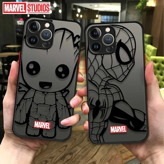 Marvel Groot & Iron Man Clear Phone Case for iPhone