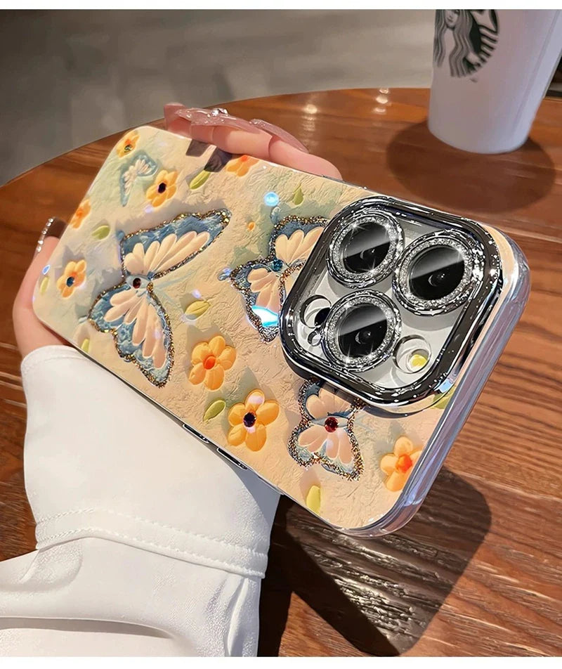 Butterfly Glitter Phone Case