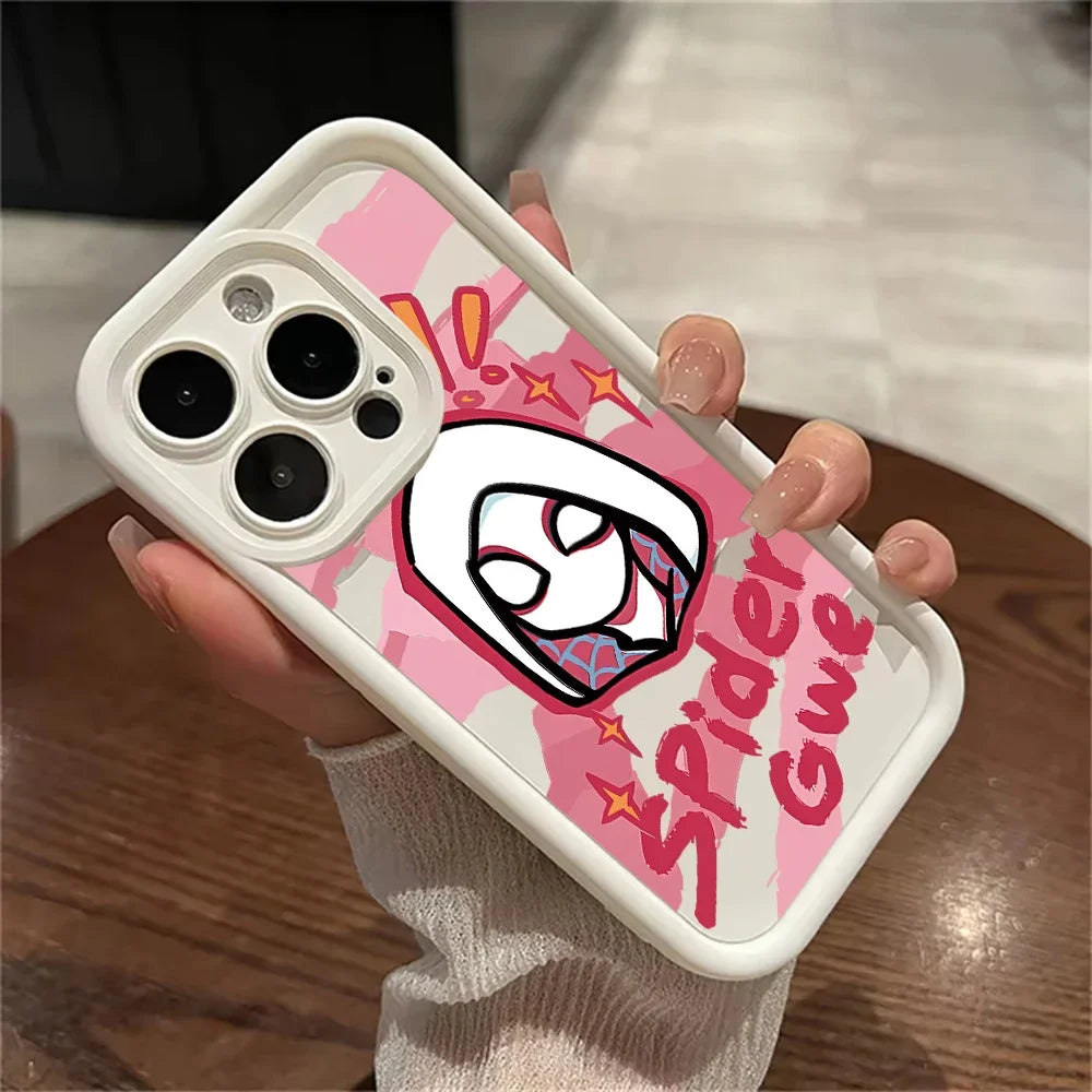 Cartoon Marvel Spiderman Couple Phone Case