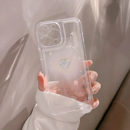 Cute 3D Crystal Bow Love Heart Phone Case