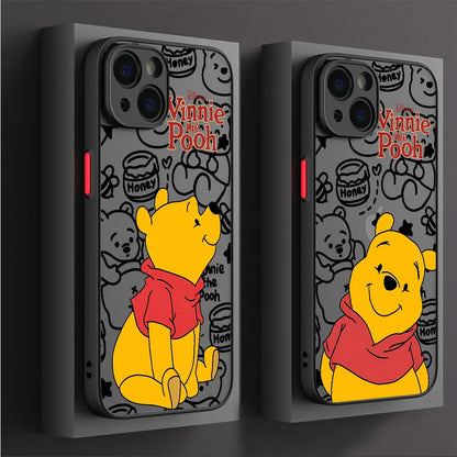 Disney Winnie The Pooh Transparent Phone Case for iPhone