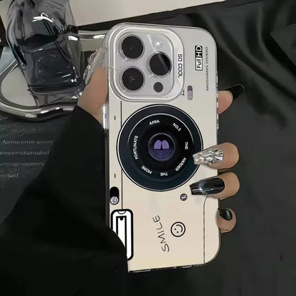 Retro Recording Device Printed Shockproof Matte Phone Case