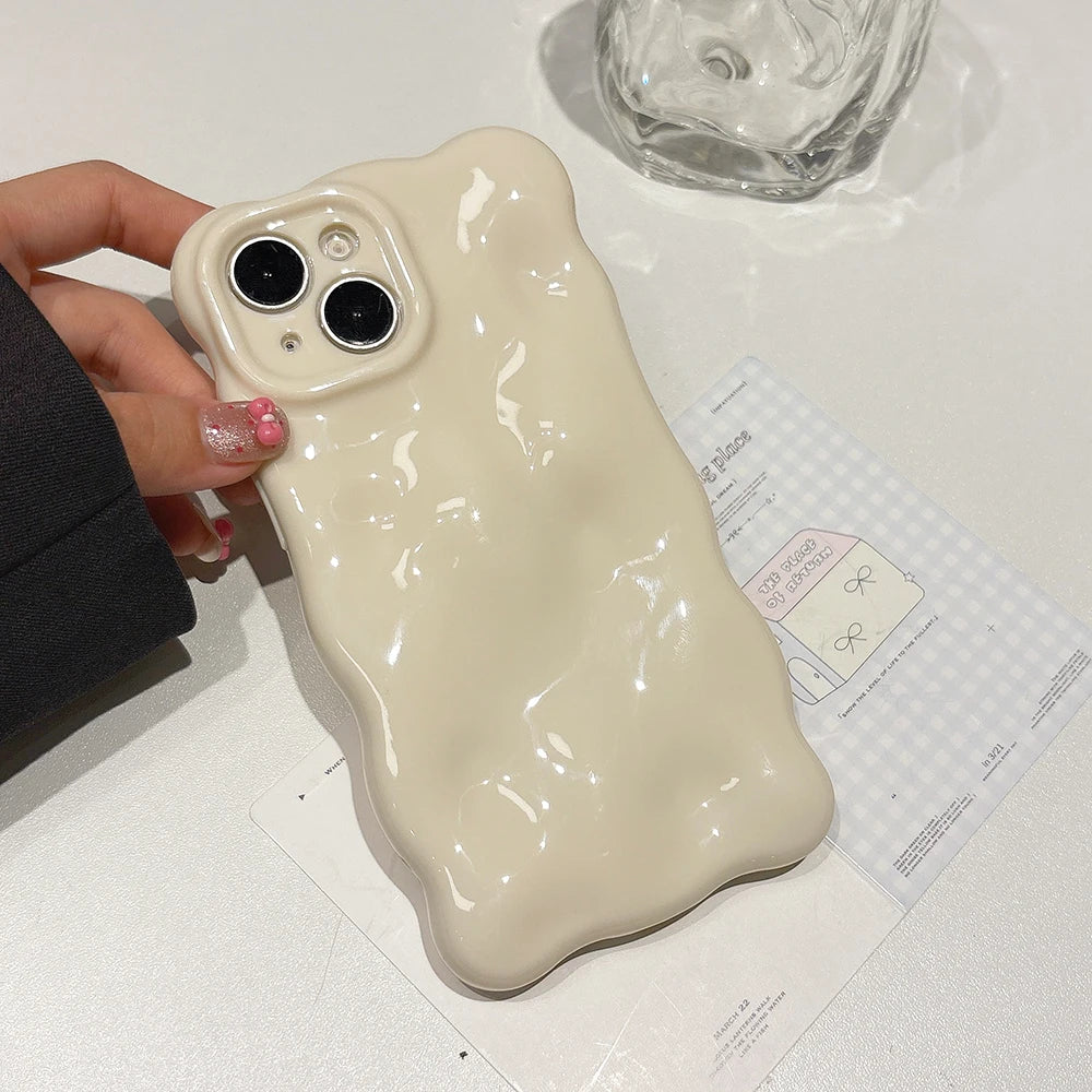 Soft Silicone Candy Cloud Wave Pattern Phone Cases