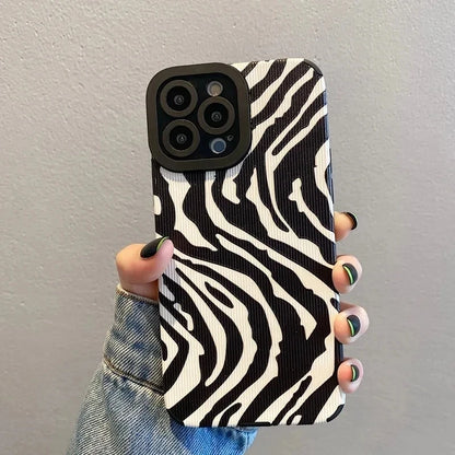 Fashion Zebra Art David Snake Silicone Phone Case New