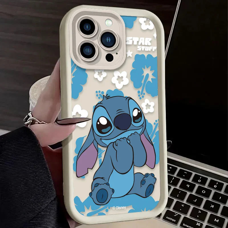 Disney Stitch Cartoon Phone Case for iPhone