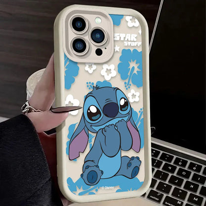 Disney Stitch Cartoon Phone Case for iPhone