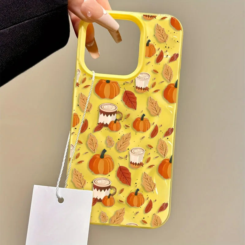 Halloween Pumpkin Print TPU Phone Case