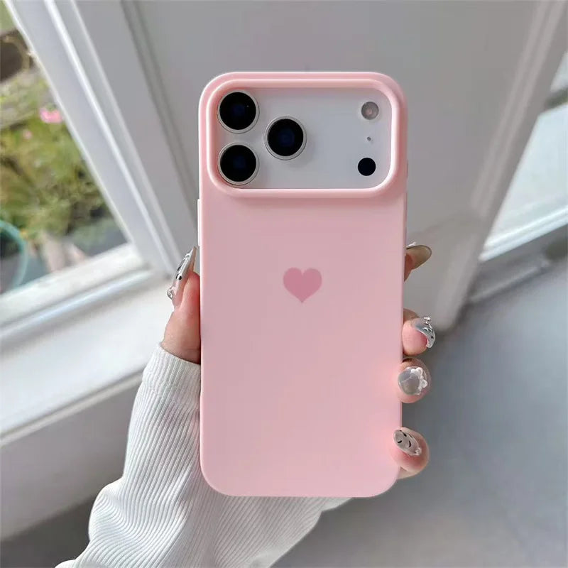 Candy Color Love Heart Phone Case