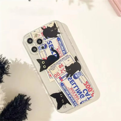 Angry Cat Clear Case for iPhone