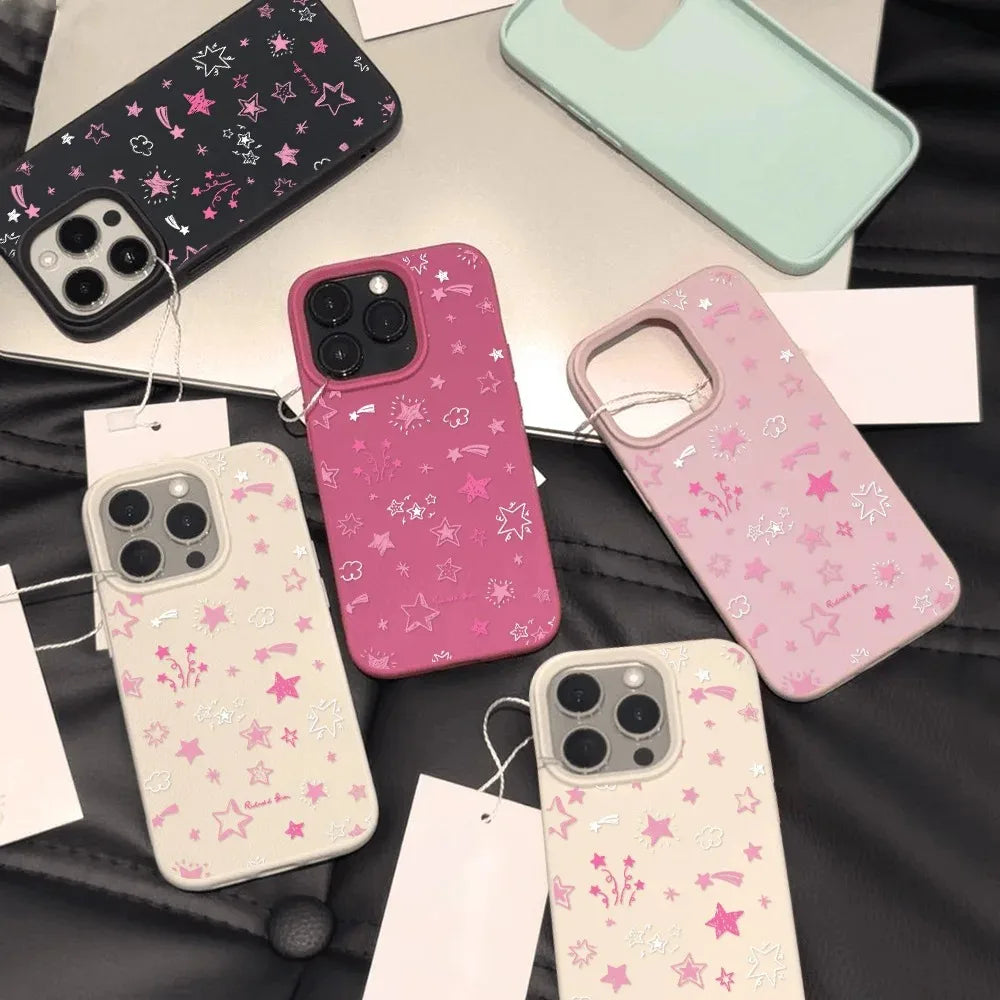Cute Star Silicone Phone Case