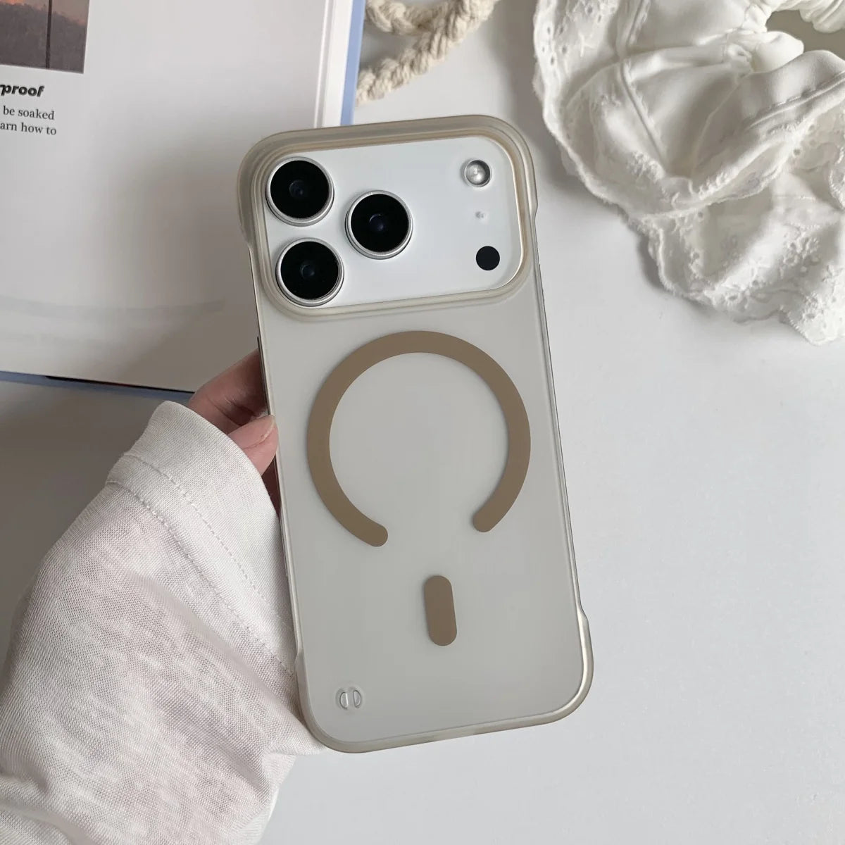 Slim Frosted Frameless Magnetic Magsafe Phone Case