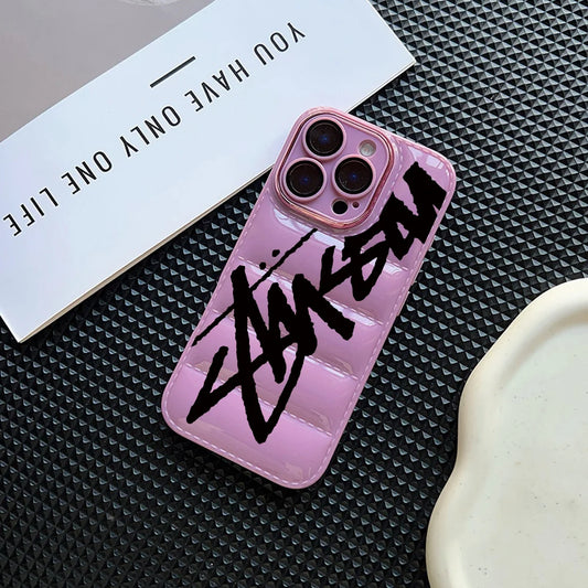 COOL SSY s-S-StuE Phone Case FUNDA Soft Down Jacket Puffer Cover