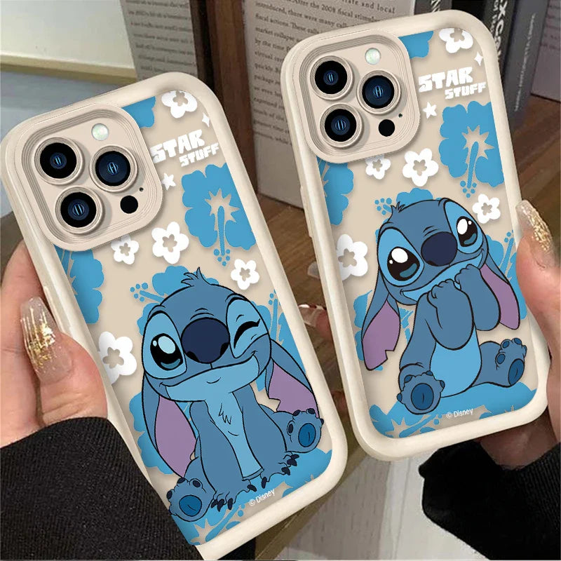 Disney Stitch Cartoon Phone Case for iPhone