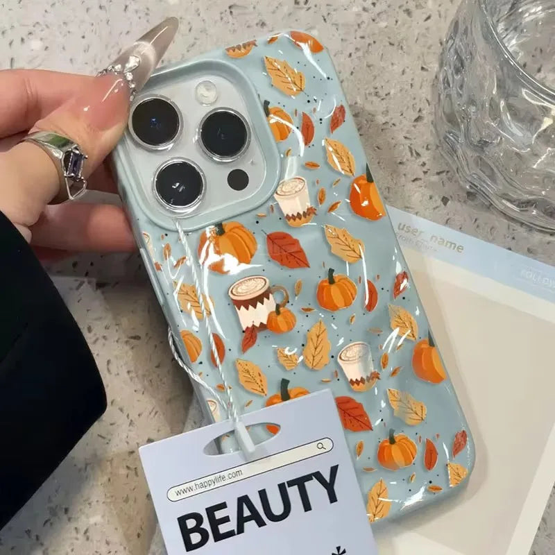 Halloween Pumpkin Print TPU Phone Case