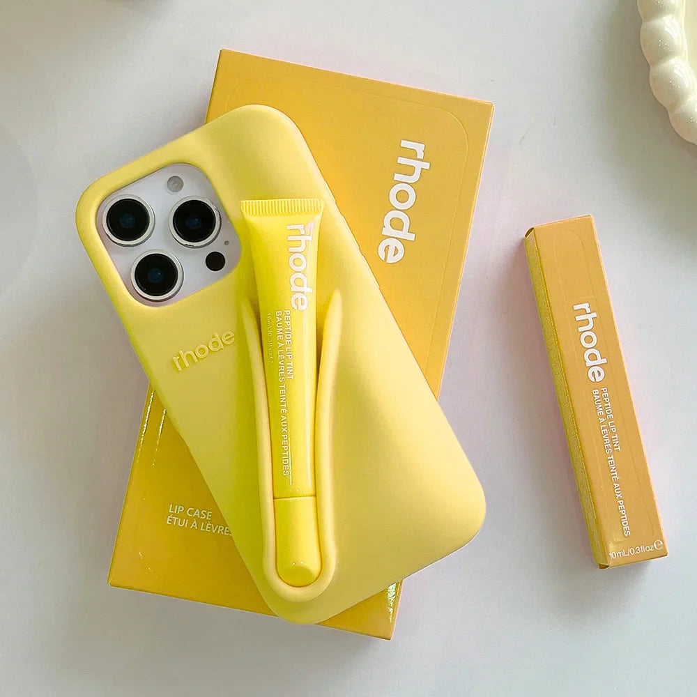 Full Set Rhode With Lip Gloss and Box iPhone Case