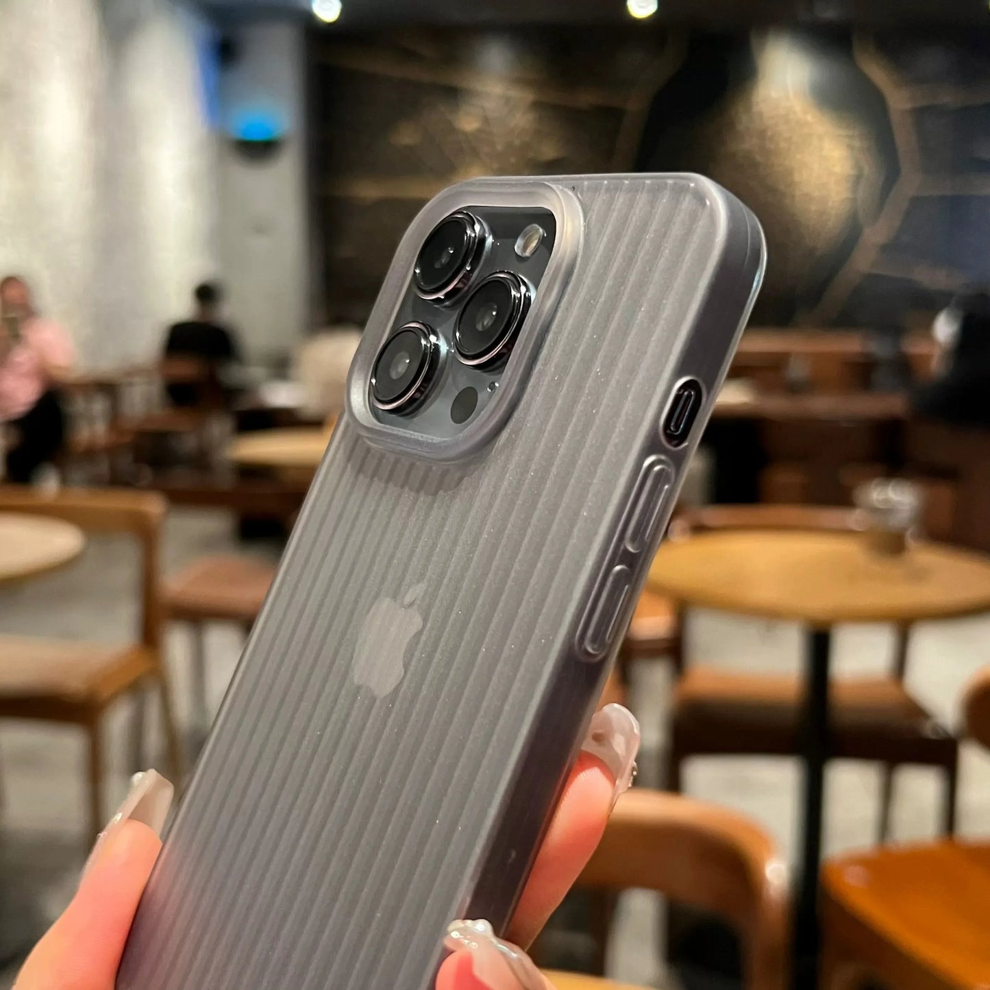 Soft Matte Corrugated Clear Phone Case