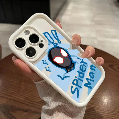 Cartoon Marvel Spiderman Couple Phone Case