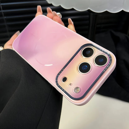 Phone Case Fashion Gradient Color Magnetic Charging