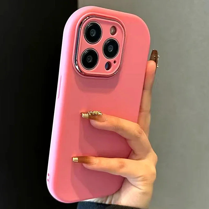 Luxury Cute Soft Silicone Candy Color Phone Case