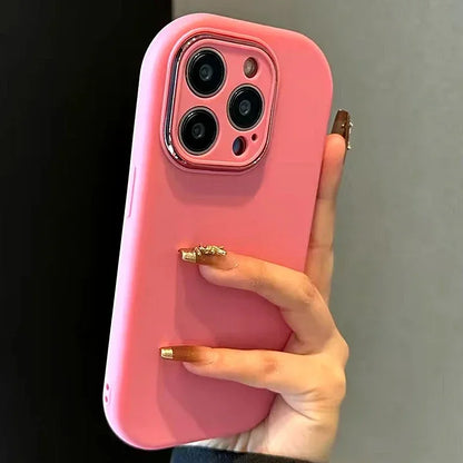 Luxury Cute Soft Silicone Candy Color Phone Case