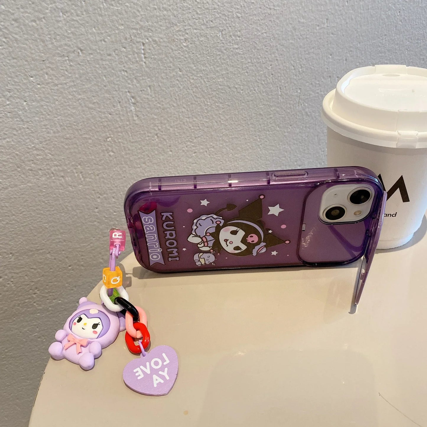 Sanrio Kuromi Flip Mirror iPhone Case