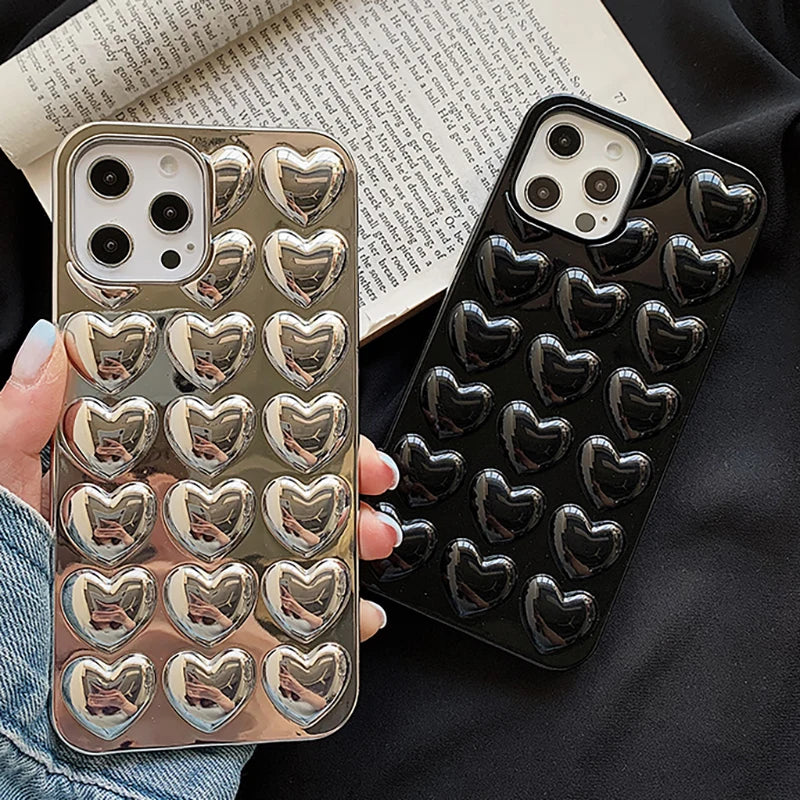 Cute 3D Love Heart Phone Case New
