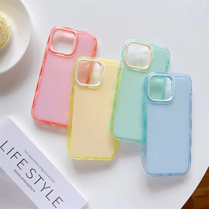 Candy Color Jelly Transparent Shockproof TPU Phone Case New