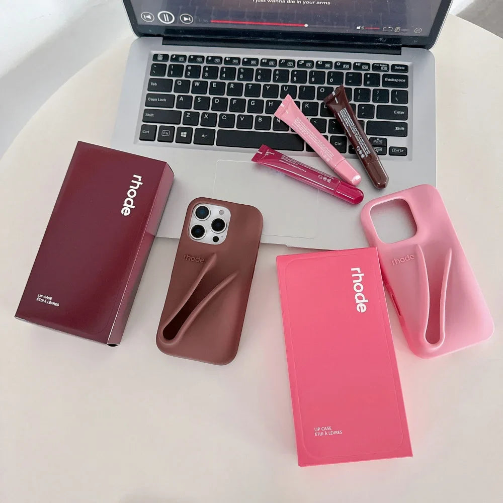 Rhode Lipstick Holder Case For iPhone With Box