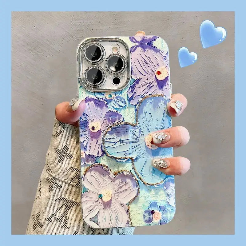 Glitter Flower Phone Case
