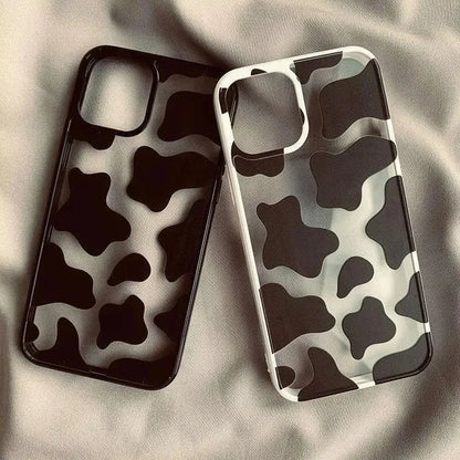 Cute Cow Print Silicone Phone Case