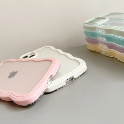Fashion Transparent Curly Wave Case