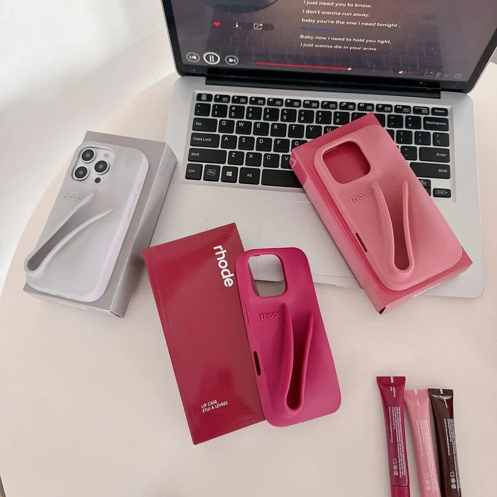 Rhode Lipstick Holder Case For iPhone With Box