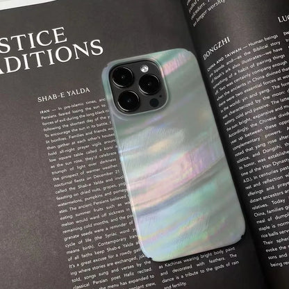 Dreamy & Stylish Iridescent Pearl Texture Abstract Chic Phone Case