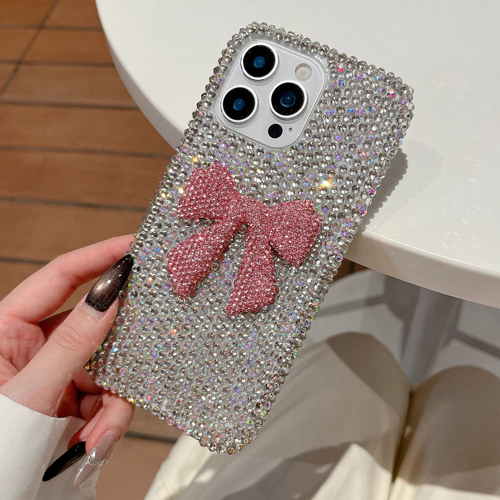 Bling Diamond Crystal Bowknot Glitter Phone Case