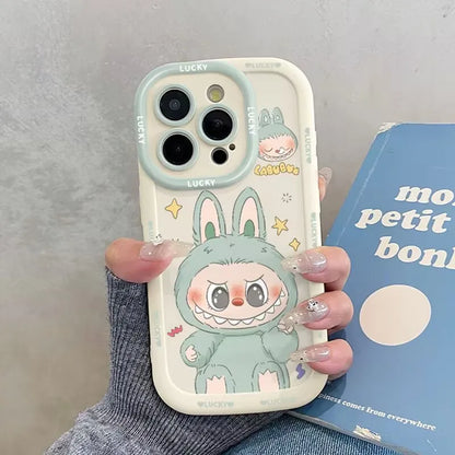 Cute Cartoon Soft Phone Case with Hand Strap