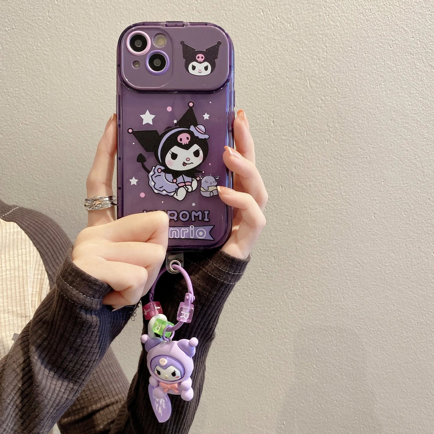 Sanrio Kuromi Flip Mirror iPhone Case
