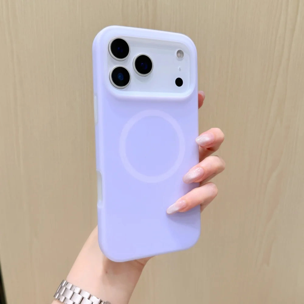 Candy Color Soft Jelly Liquid Silicone For Magsafe Magnetic Wireless Charge Phone Case