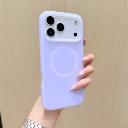 Candy Color Soft Jelly Liquid Silicone For Magsafe Magnetic Wireless Charge Phone Case