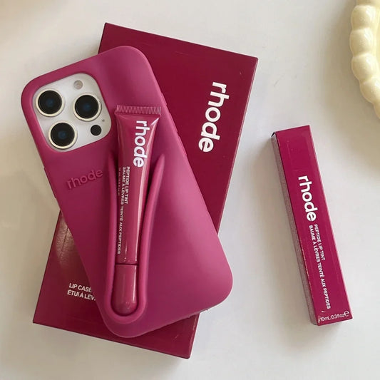 New Set Rhode With Lip Gloss Phone Case Plus Lipstick