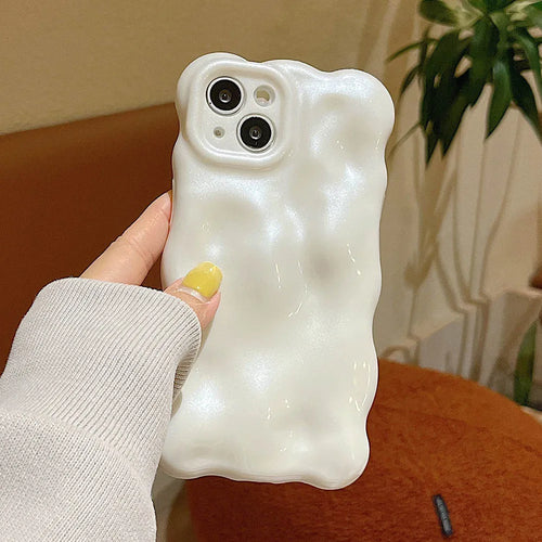 Meteorite Pearl Cream White Soft Phone Case