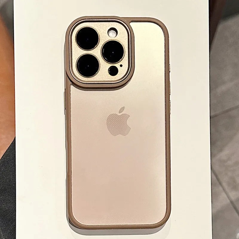 Luxury Metal Camera Protection Phone Case