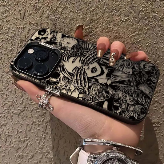 Simple Skeleton Girl Cute Phone Case