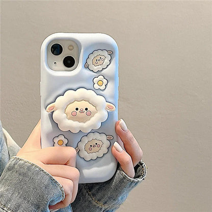 Sheep Stand Phone Case for iPhone
