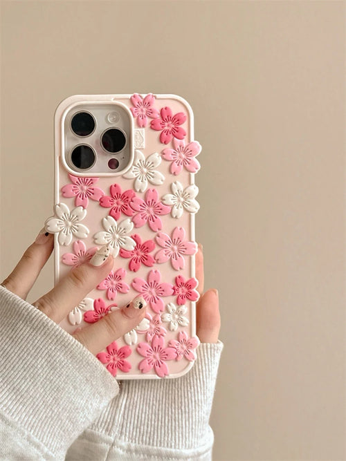Beautiful Cherry Blossom Soft Silicone Phone Case