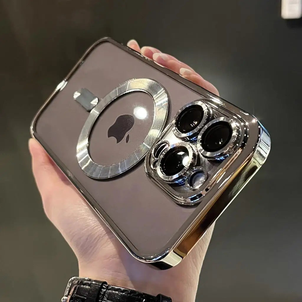Plating Clear Magsafe iPhone Case